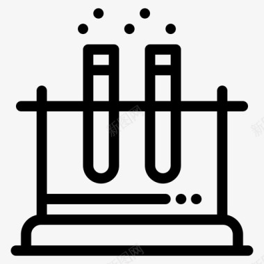 实验室科学测试图标图标