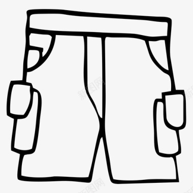 工作裤衣服物品图标图标