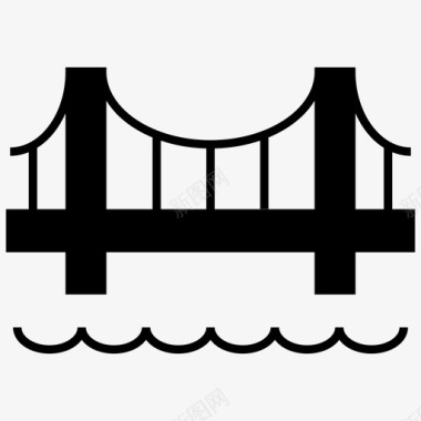 基础设施桥梁地标图标图标