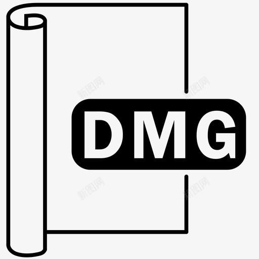 dmg磁盘映像dmg文件图标svg_新图网 https://ixintu.com dmg 文件 映像 格式 磁盘