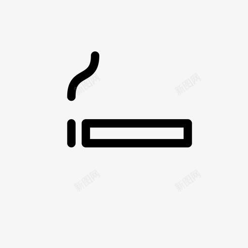 吸烟区香烟烟图标svg_新图网 https://ixintu.com 公共场所 吸烟区 室内 香烟