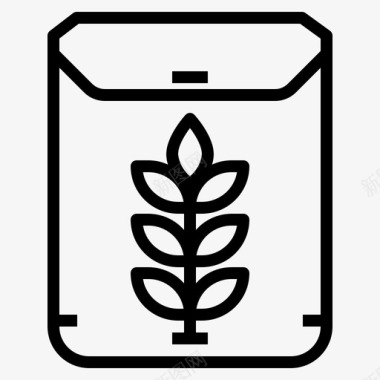 肥料袋农业种植图标图标