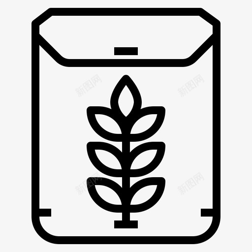 肥料袋农业种植图标svg_新图网 https://ixintu.com 农业 农场 植物 种植 肥料 花园