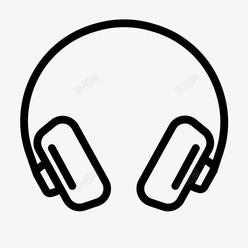 耳机免提音乐图标svg_新图网 https://ixintu.com 免提 多媒体 歌曲 耳机 音乐