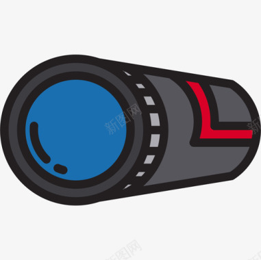 镜头相机22线性颜色图标图标