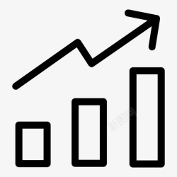 进度报告图表条形图进度图标高清图片