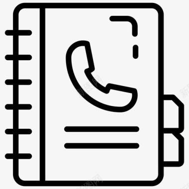 电话簿帐簿通讯簿图标图标