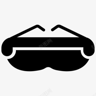 3d眼镜虚拟眼镜虚拟护目镜图标图标