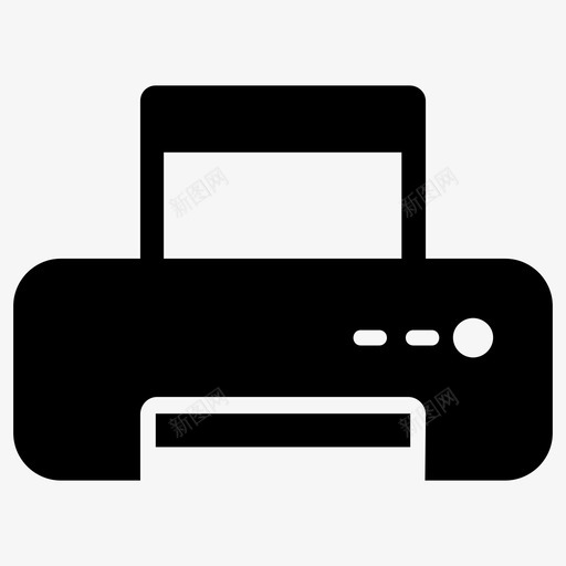 打印机印刷机排字机图标svg_新图网 https://ixintu.com 办公室 印刷工 印刷机 打印机 排字机