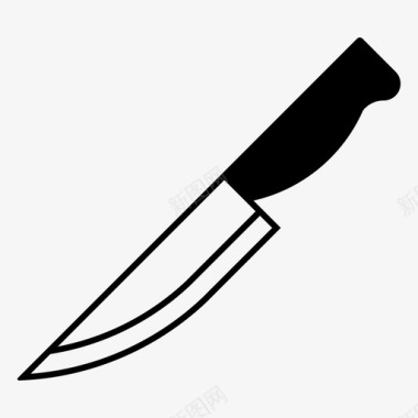刀刀片屠夫图标图标