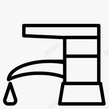 水龙头浴缸浴室图标图标