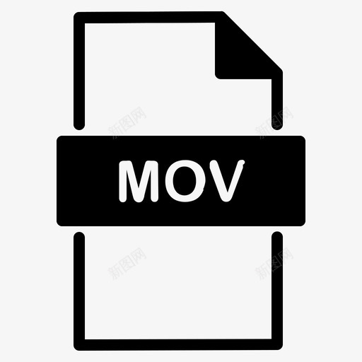 mov文档扩展图标svg_新图网 https://ixintu.com mov 扩展 文件 文件类型 文档 文档文件类型