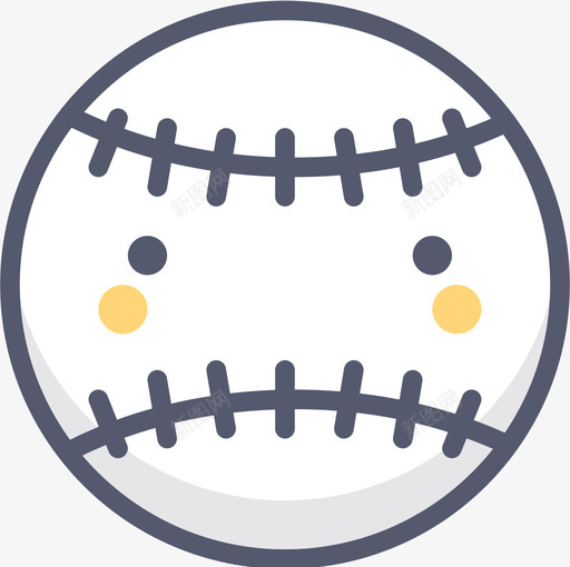 棒球运动85线性颜色图标svg_新图网 https://ixintu.com 棒球 线性 运动 颜色