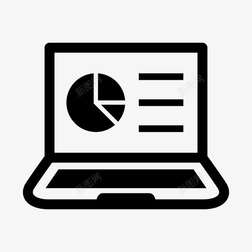 业务报告图表笔记本电脑图标svg_新图网 https://ixintu.com 业务 图表 报告 电脑 笔记本
