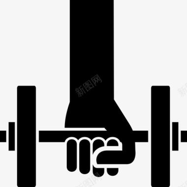 健身房锻炼举重图标图标