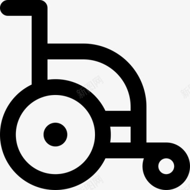 轮椅医院47直线型图标图标