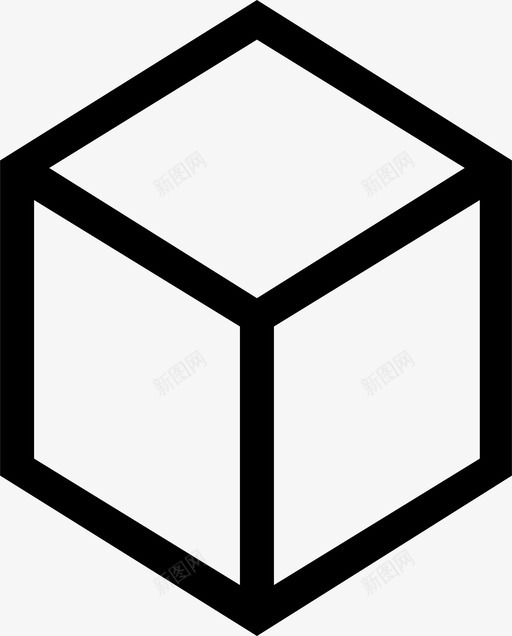立方体盒子包裹图标svg_新图网 https://ixintu.com 包裹 发送 盒子 立方体