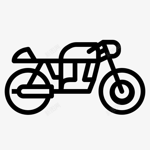 caferacer摩托车摩托车手交通工具图标svg_新图网 https://ixintu.com caferacer 交通工具 摩托 摩托车 车手 车辆