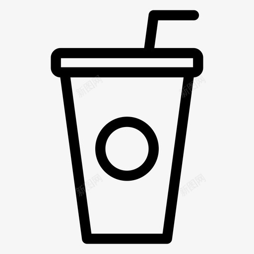 纸杯咖啡外卖图标svg_新图网 https://ixintu.com 咖啡 外卖 浓烈 纸杯