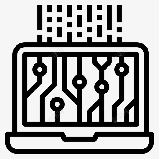 计算机科学信息程序图标svg_新图网 https://ixintu.com 信息 大纲 技术 数据 科学 程序设计 计算机