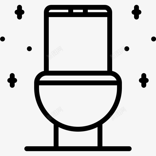 厕所干净清洁图标svg_新图网 https://ixintu.com 厕所 干净 擦亮 清洁