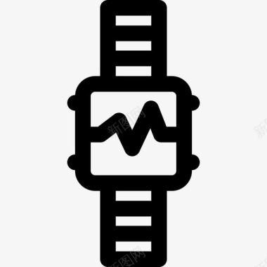 智能手表电子49线性图标图标