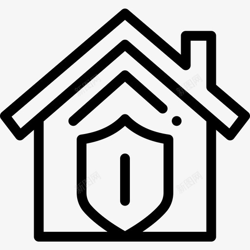房屋保险26直系图标svg_新图网 https://ixintu.com 保险 房屋 直系