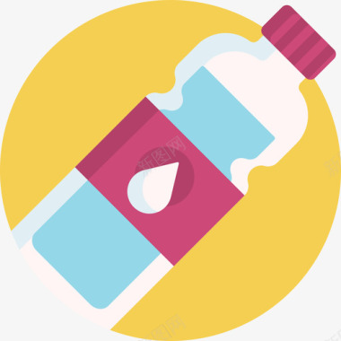 水瓶食品111扁平图标图标