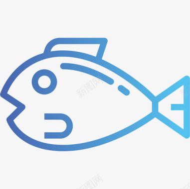 鱼超市24梯度图标图标