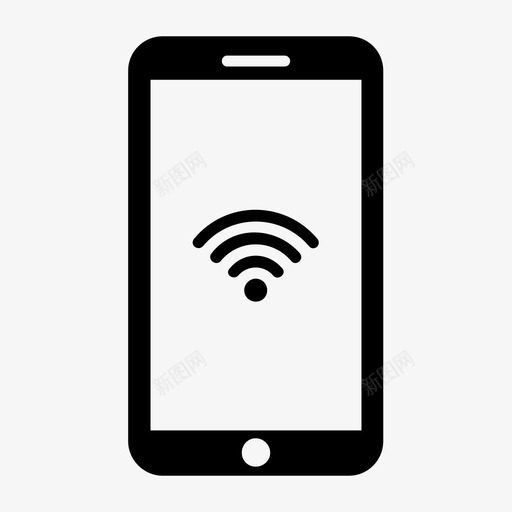 智能手机屏幕信号图标svg_新图网 https://ixintu.com 信号 屏幕 手机 技术 智能