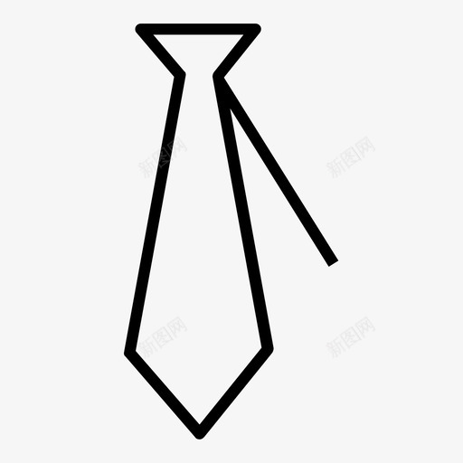 领带商务西装图标svg_新图网 https://ixintu.com 商务 图标 系列 西装 领带