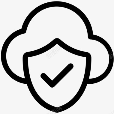 云保护安全网络安全图标图标