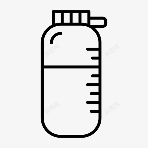 水瓶饮料运动图标svg_新图网 https://ixintu.com 健身 水瓶 运动 饮料