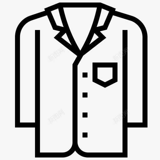 睡衣衬衫晾衣绳图标svg_新图网 https://ixintu.com 晾衣 睡衣 衬衫
