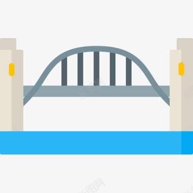 布里奇澳大利亚9号平坦图标图标