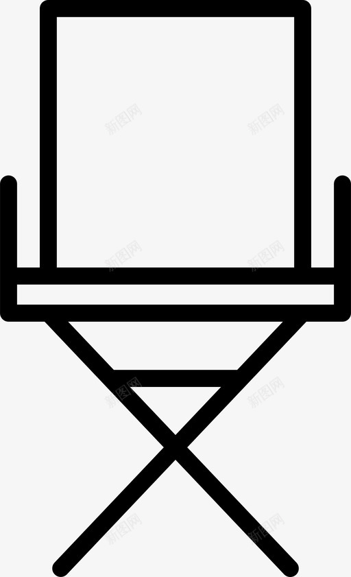 椅子多媒体制作人图标svg_新图网 https://ixintu.com 制作人 多媒体 椅子