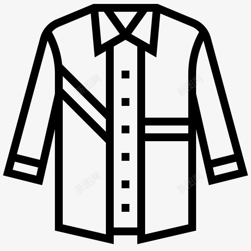 衬衫上衣服装正式图标svg_新图网 https://ixintu.com 晾衣绳 服装 正式 衬衫上衣