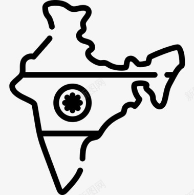 印度印度共和国第三天直系图标图标
