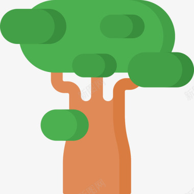 Baobab澳大利亚9平坦图标图标