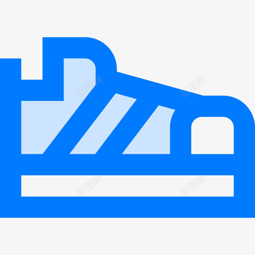运动鞋鞋类4蓝色图标svg_新图网 https://ixintu.com 蓝色 运动鞋 鞋类4