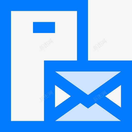 邮件移动24蓝色图标svg_新图网 https://ixintu.com 移动 蓝色 邮件