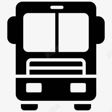 公共汽车长途汽车本地交通图标图标
