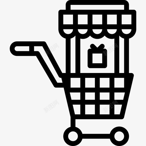 购物8月创业2线性图标svg_新图网 https://ixintu.com 8月 创业 线性 购物