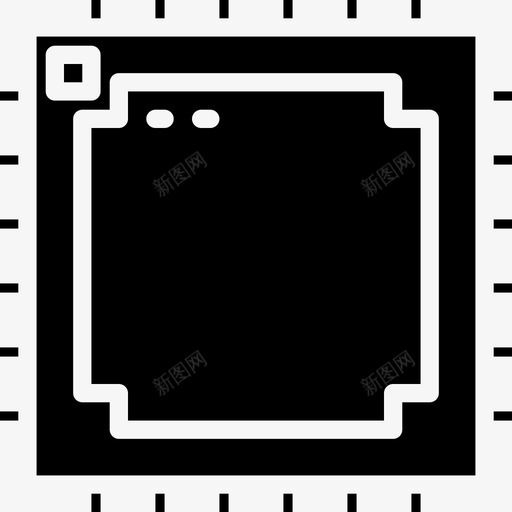 芯片游戏控制器4实心图标svg_新图网 https://ixintu.com 实心 控制器 游戏 芯片