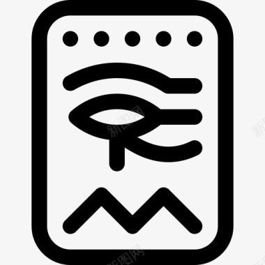 象形文字埃及20线形图标图标