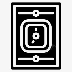 医院墙面医用出风口呼吸设备图标高清图片