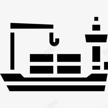船舶9月物流3号实心图标图标