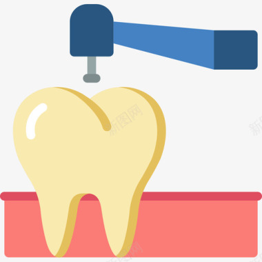 钻孔牙科6平面图标图标
