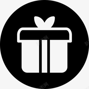 礼物盒子聚会团圆图标图标