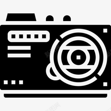 照相机照相机及附件5字形图标图标